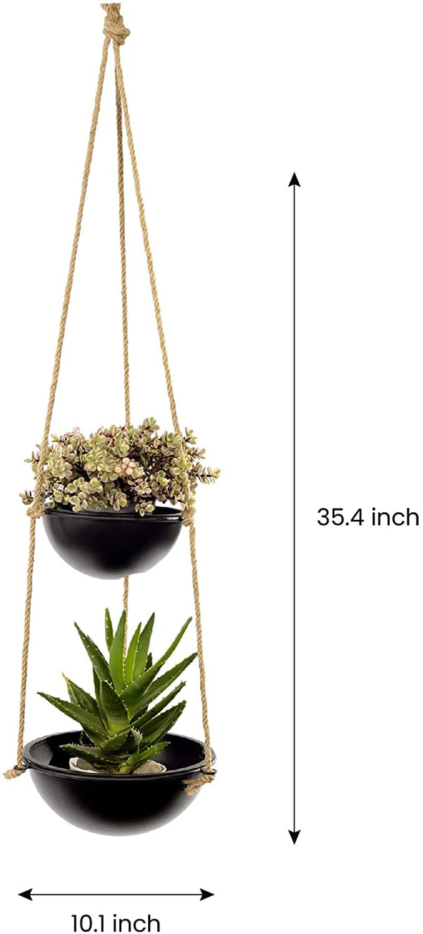 Hanging Planter with 2 Pots