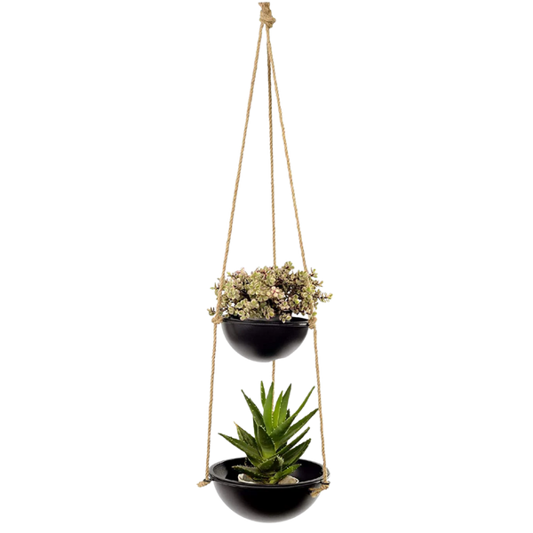 Hanging Planter with 2 Pots