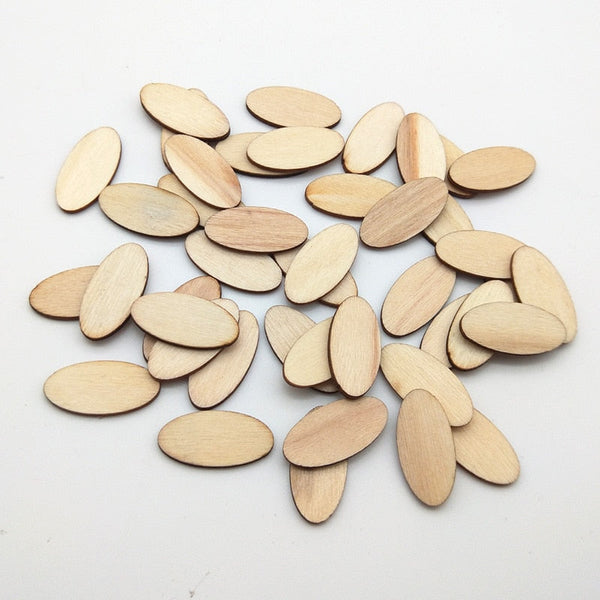 Natural Wooden Chips Crafts DIY Scrapbooking Embellishment Handmade Card Making Supplies
