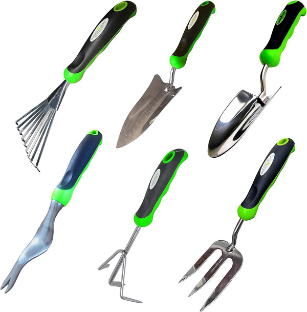 Stainless Steel Gardening Tool Set Trowel Rake Cultivator