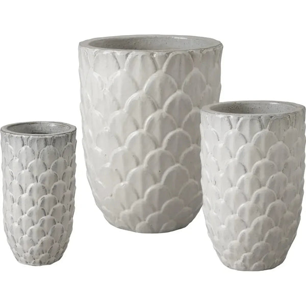 Pinecone Ceramic Planter